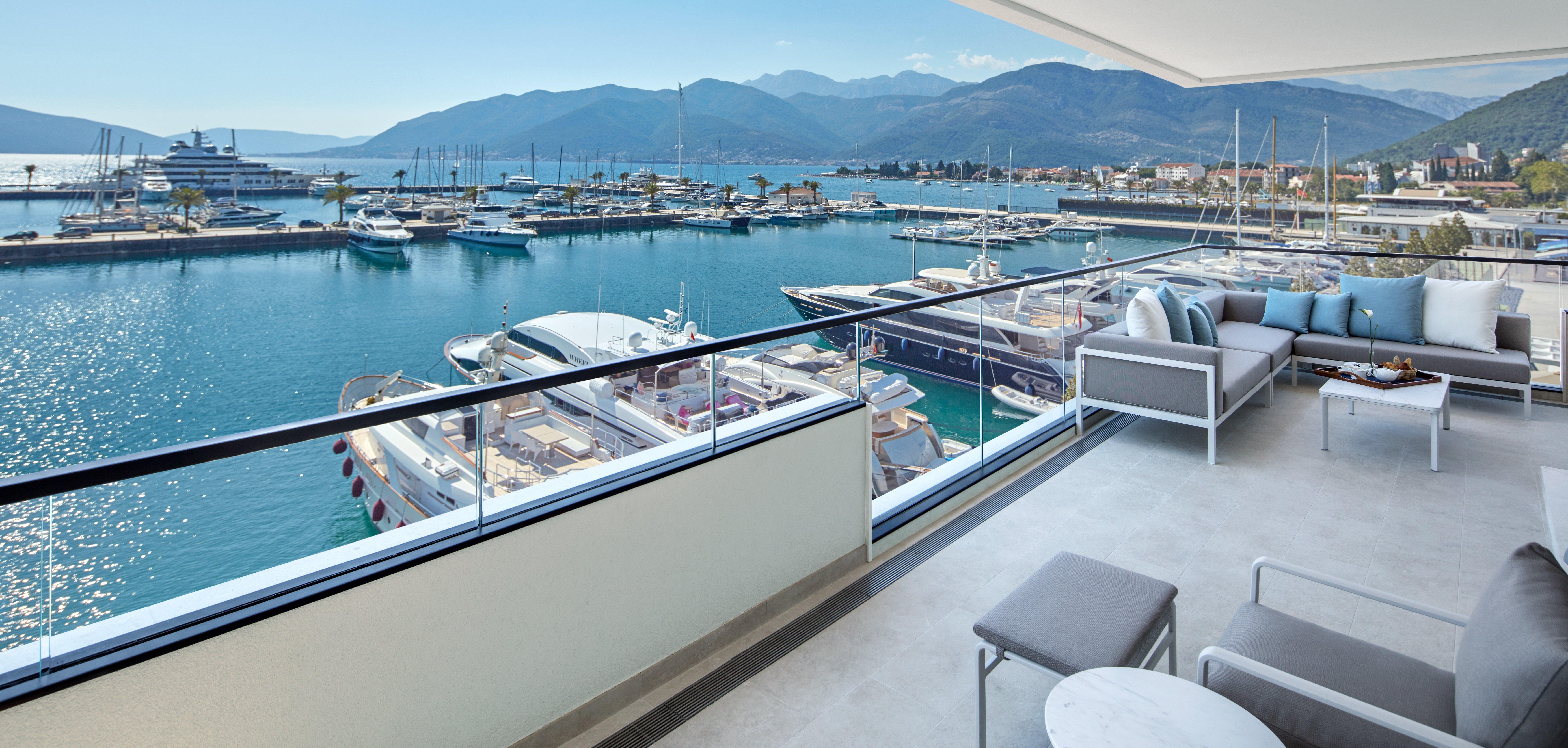Regent Porto Montenegro Tivat Exterior foto View from the hotel